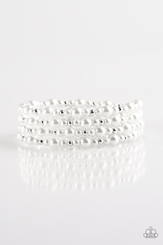 Paparazzi Bracelet ~ Classic Confidence - White