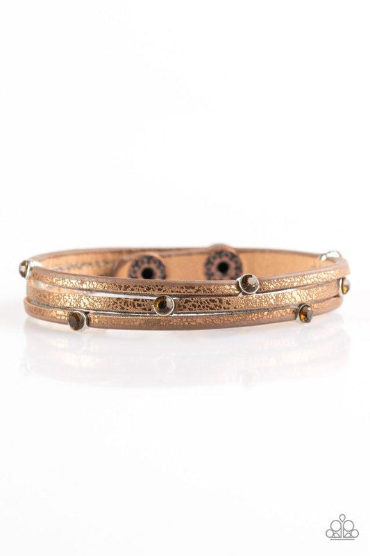 Pulsera Paparazzi ~ Drop A SHINE - Cobre