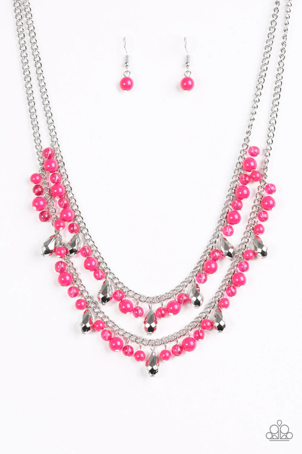 Paparazzi Necklace ~ Mardi Gras Glamour - Pink