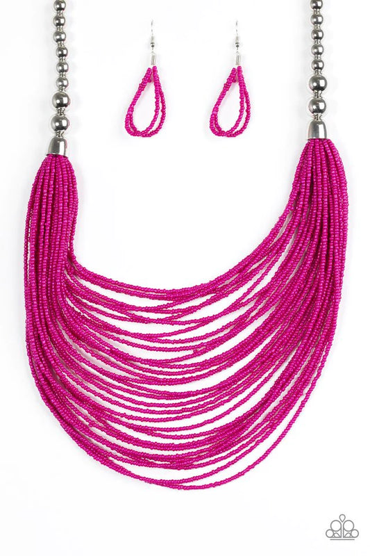 Collar Paparazzi ~ BEAD Brave - Rosa