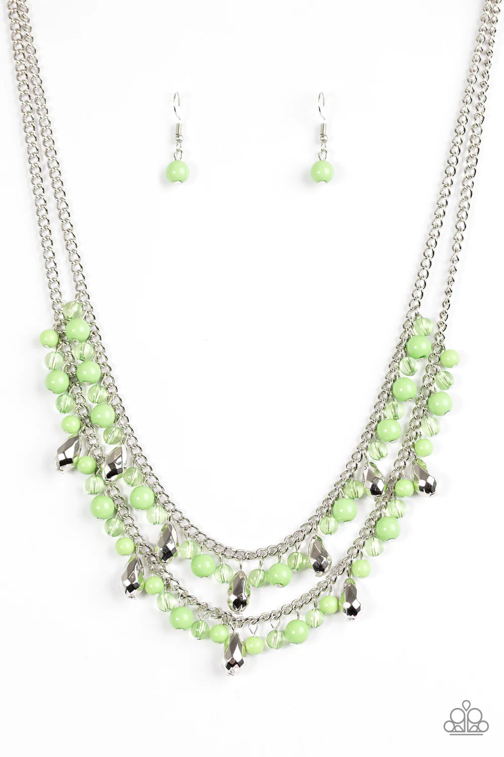 Paparazzi Necklace ~ Mardi Gras Glamour - Green