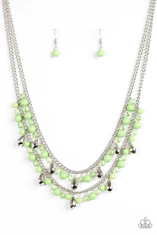 Collar de paparazzi ~ Glamour del carnaval - Verde