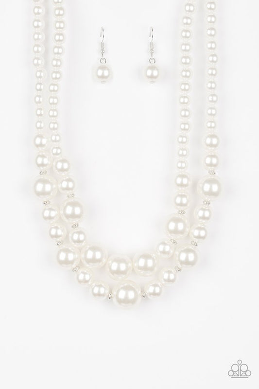 The More The Modest - White - Paparazzi Necklace Image