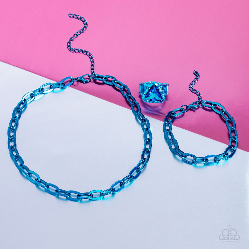 Energetic Encore - Blue - Paparazzi Bracelet Image