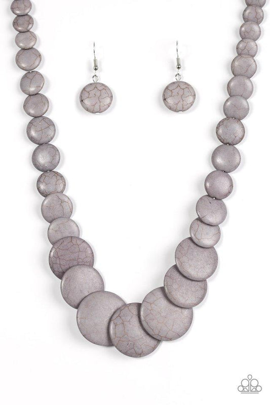 Paparazzi Necklace ~ Sierra Mountains - Silver