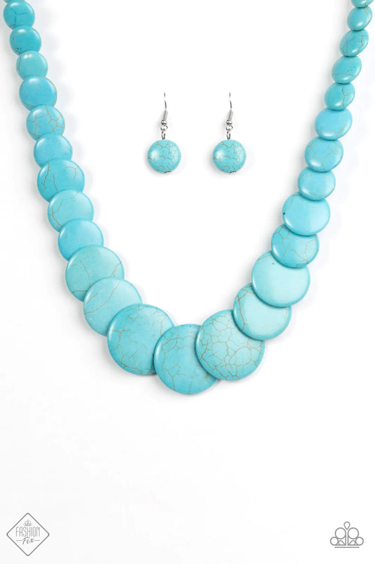 Paparazzi Necklace ~ Sierra Mountains  - Blue