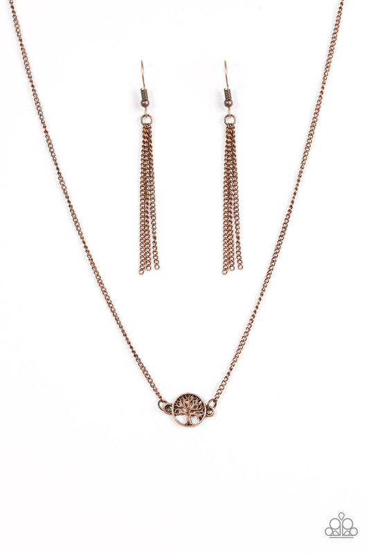 Collar Paparazzi ~ Tendencia Treetop - Cobre