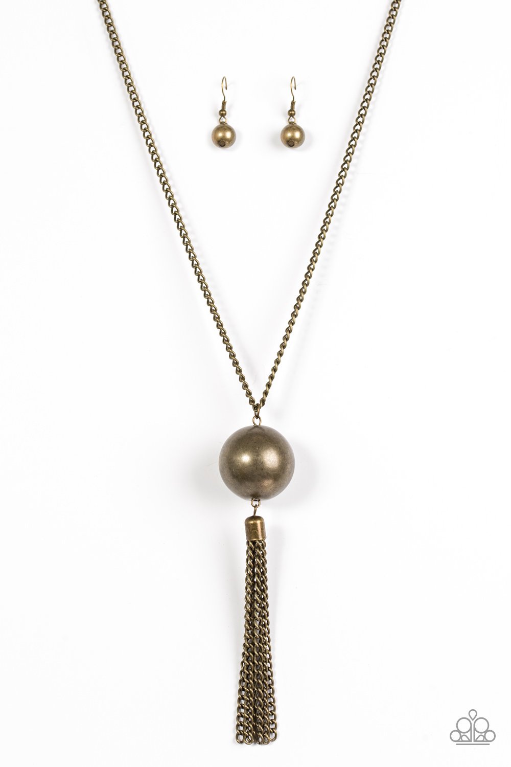 Paparazzi Necklace ~ Big Baller - Brass