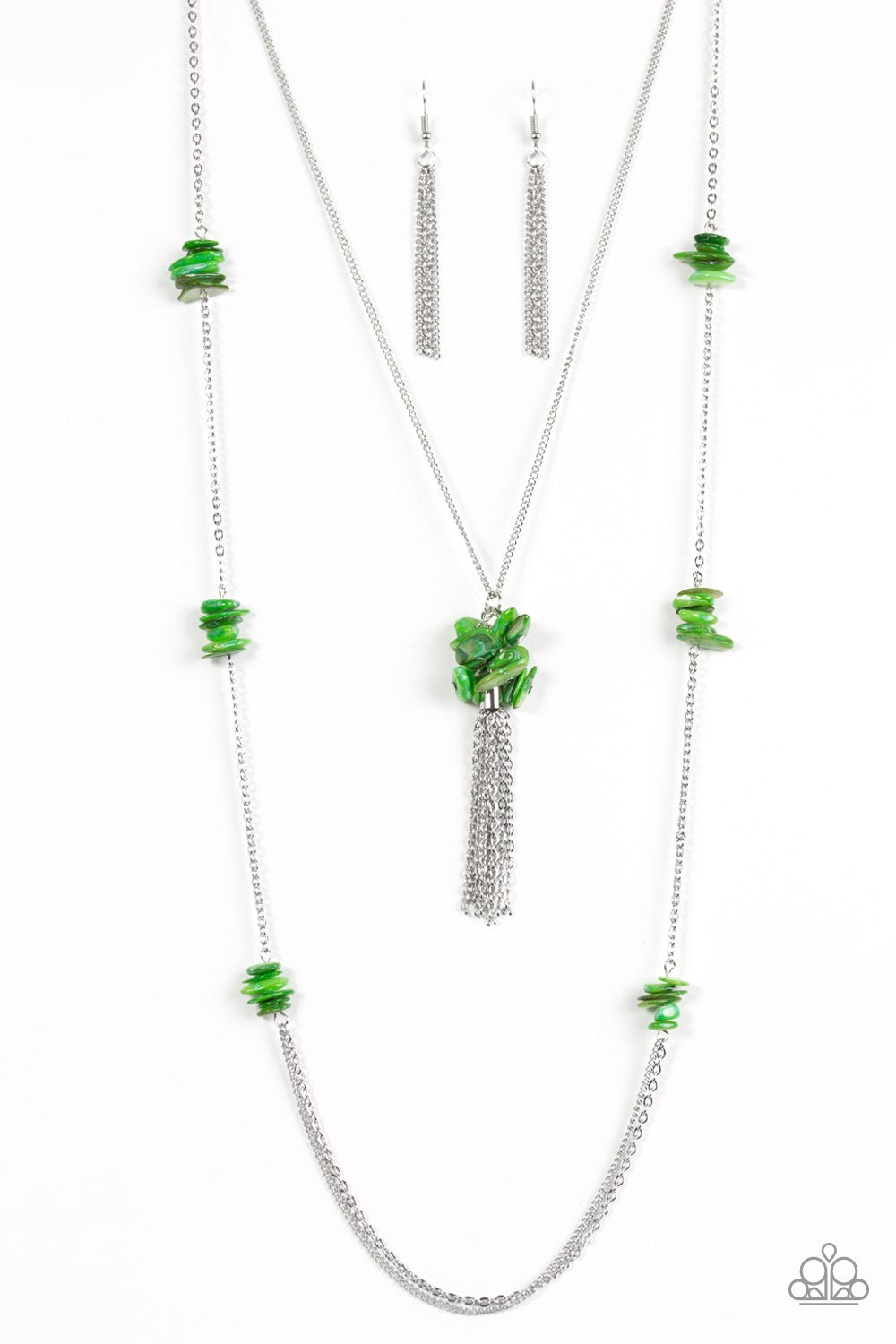 Paparazzi Necklace ~ Cliff Cache - Green