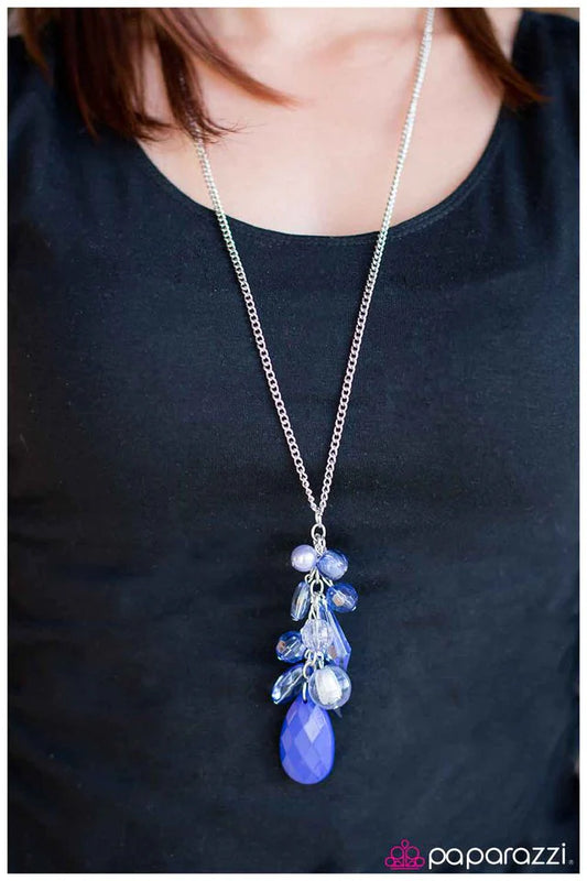 Paparazzi Necklace ~ Into the Deep - Blue
