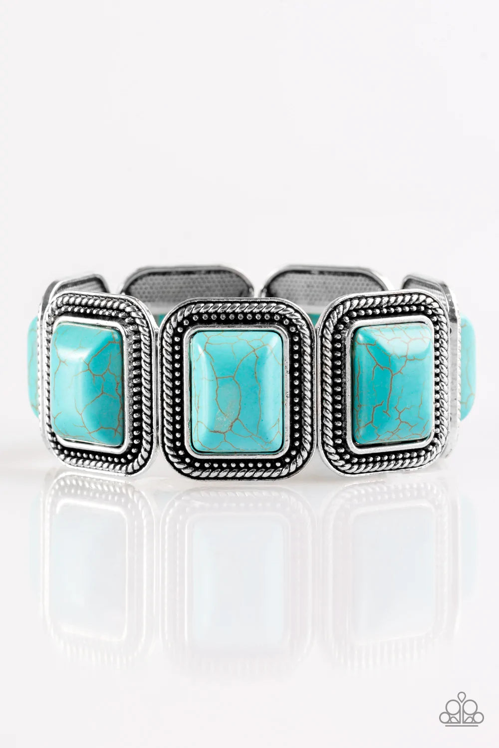 Pulsera Paparazzi ~ Estilo Vaquera Chic - Azul