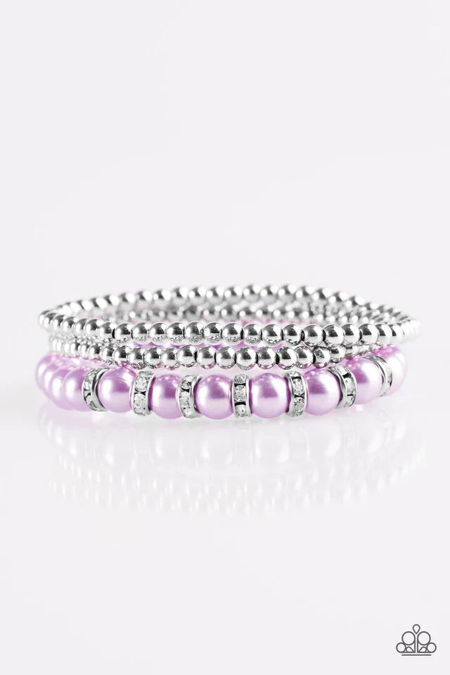 Paparazzi Bracelet ~ Perfect POSH-ture - Purple