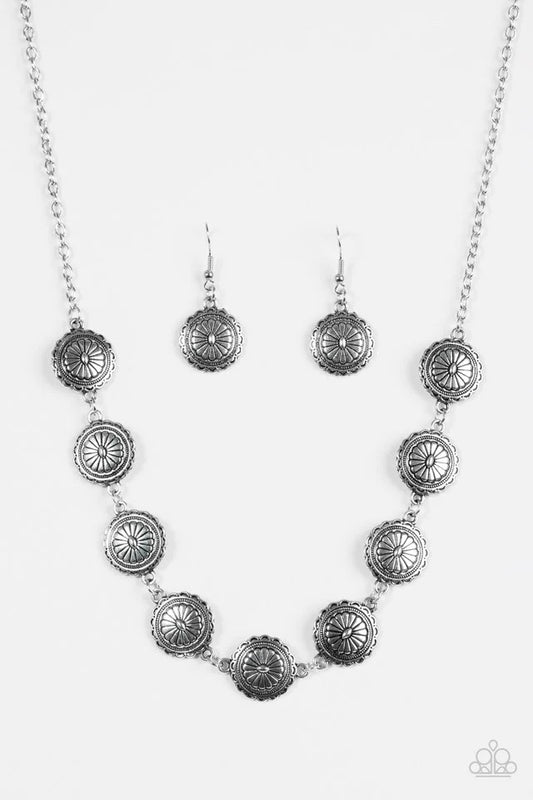 Paparazzi Necklace ~ Pleasantly Prairie - Silver