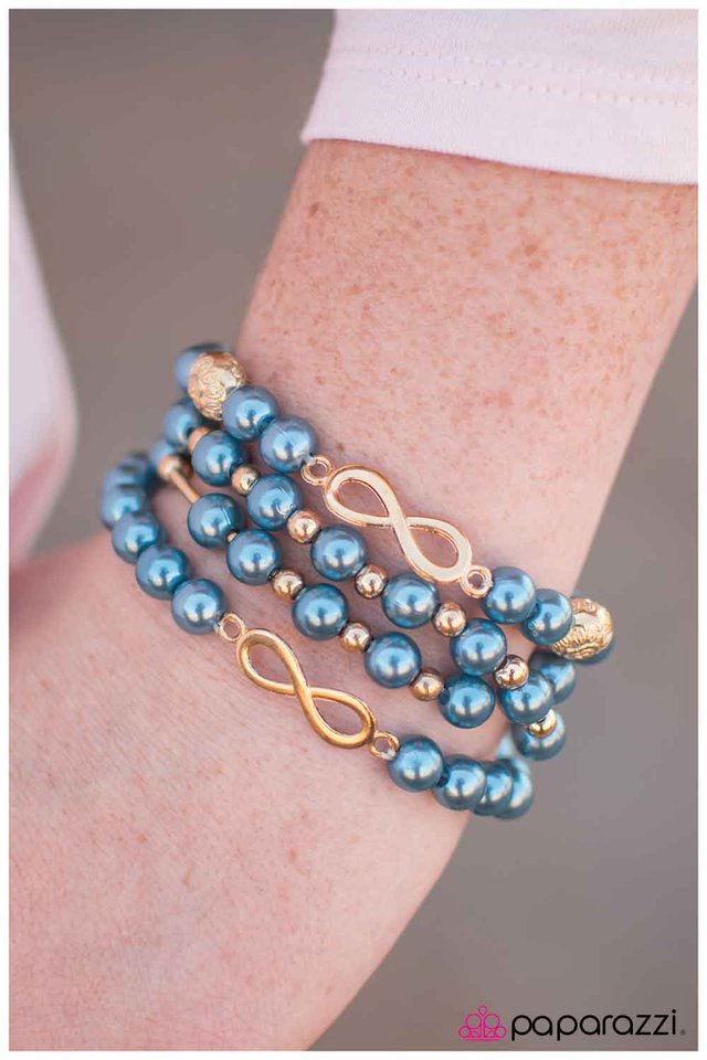 Pulsera Paparazzi ~ Always and FOURever - Azul