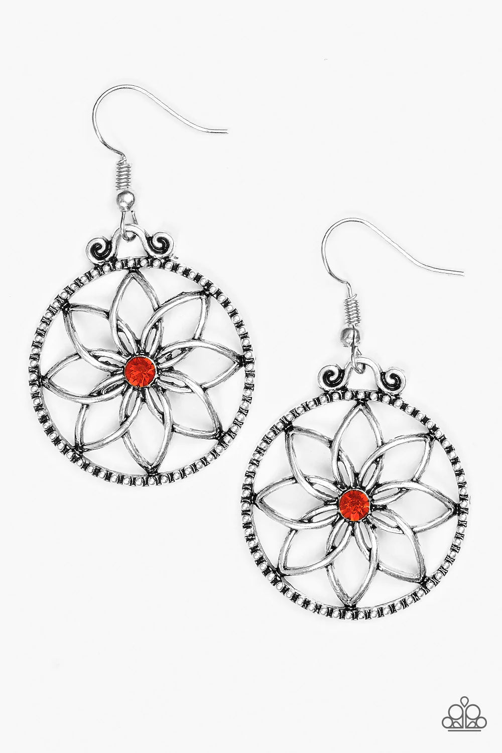 Paparazzi Earring ~ Bloom Bloom - Orange