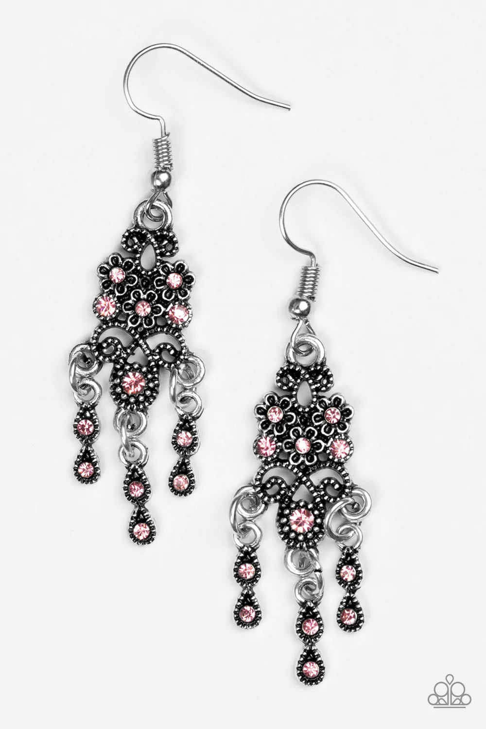 Paparazzi Earring ~ Spring Bling - Pink