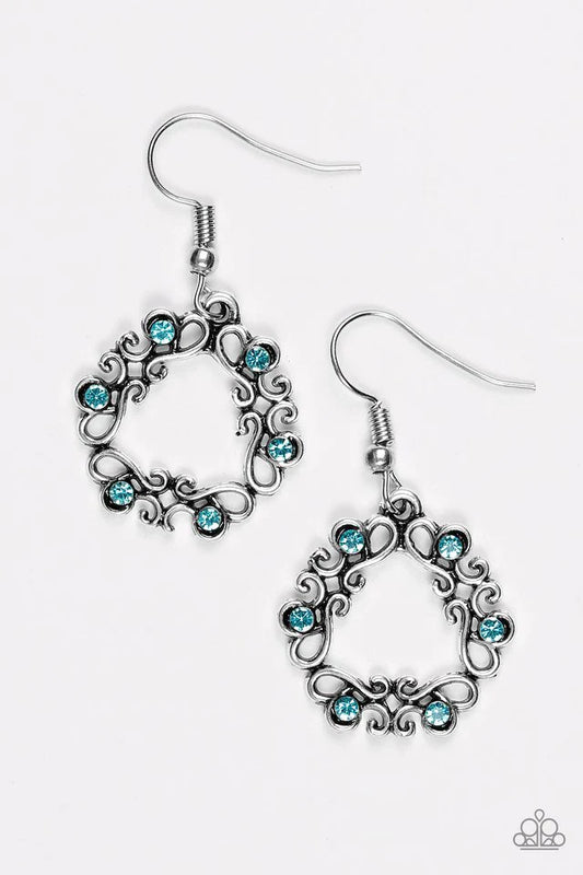 Pendientes Paparazzi ~ Guirnaldas extravagantes - Azul