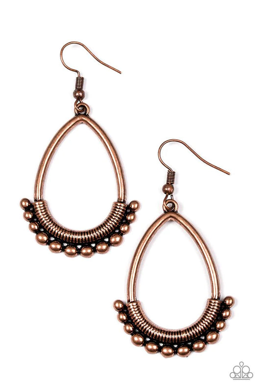 Paparazzi Earring ~ Steal The Thunder - Copper