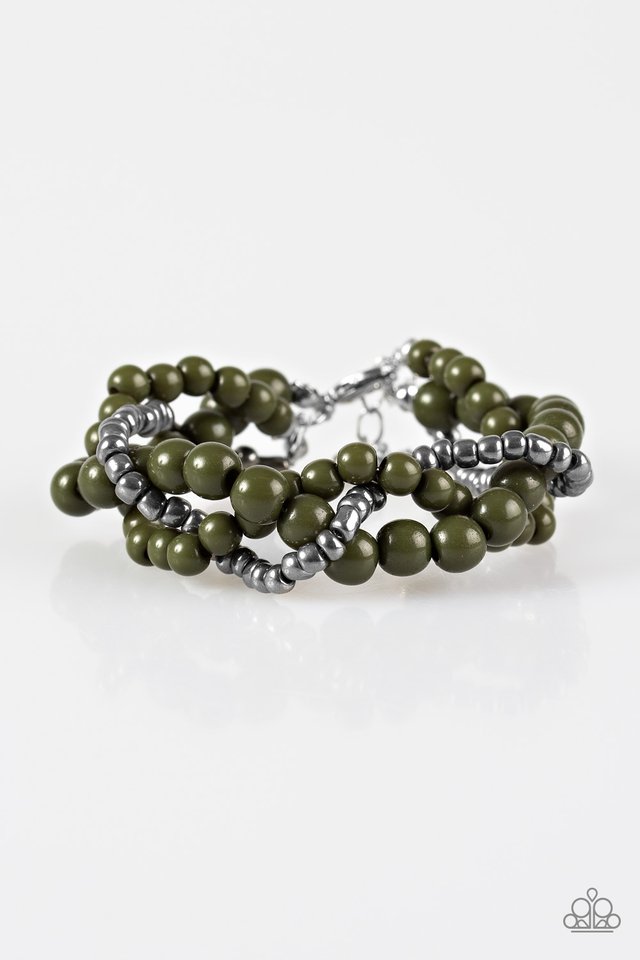 Paparazzi Bracelet ~ Take The BEAD - Green