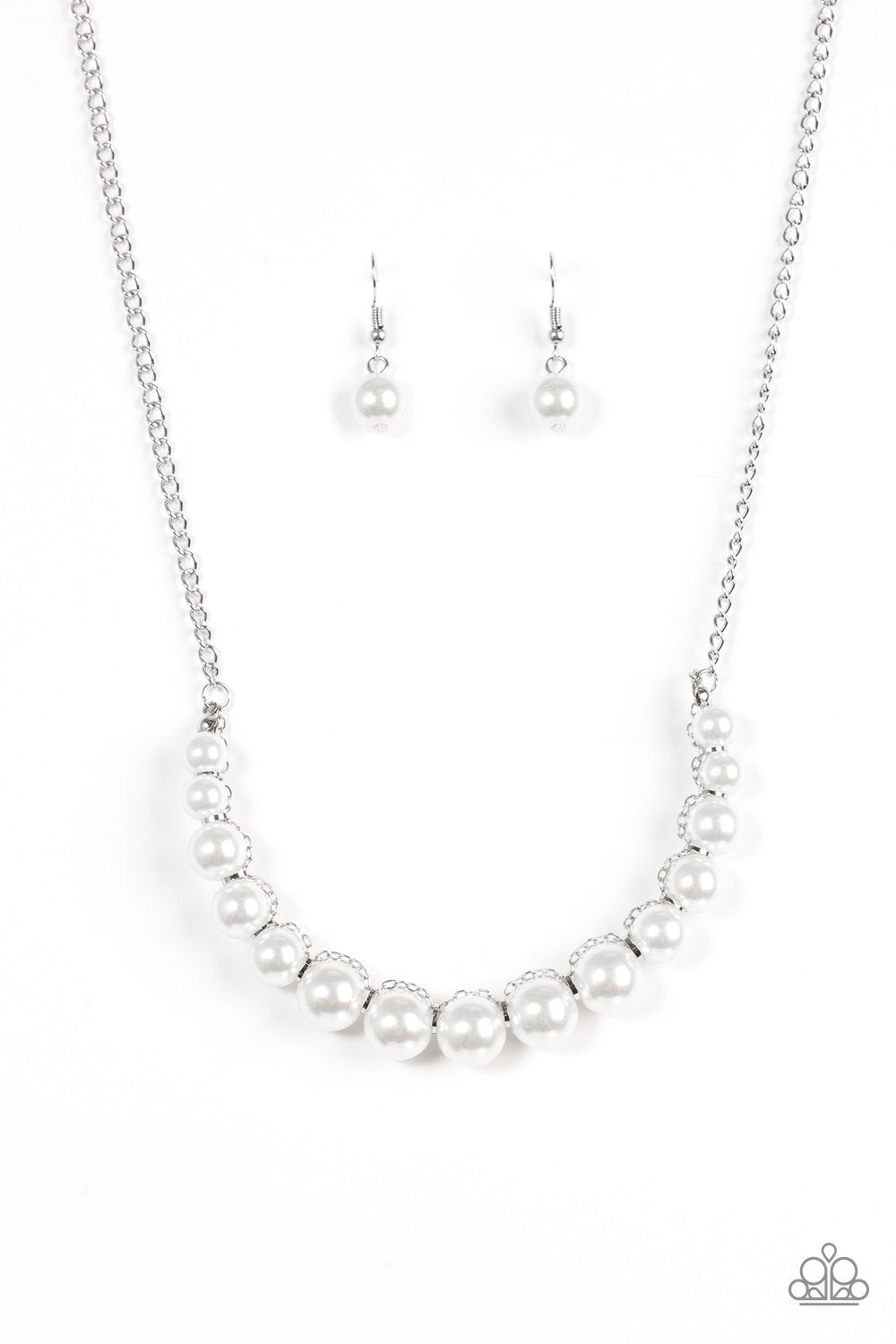Paparazzi Necklace ~ The FASHION Show Must Go On! - White