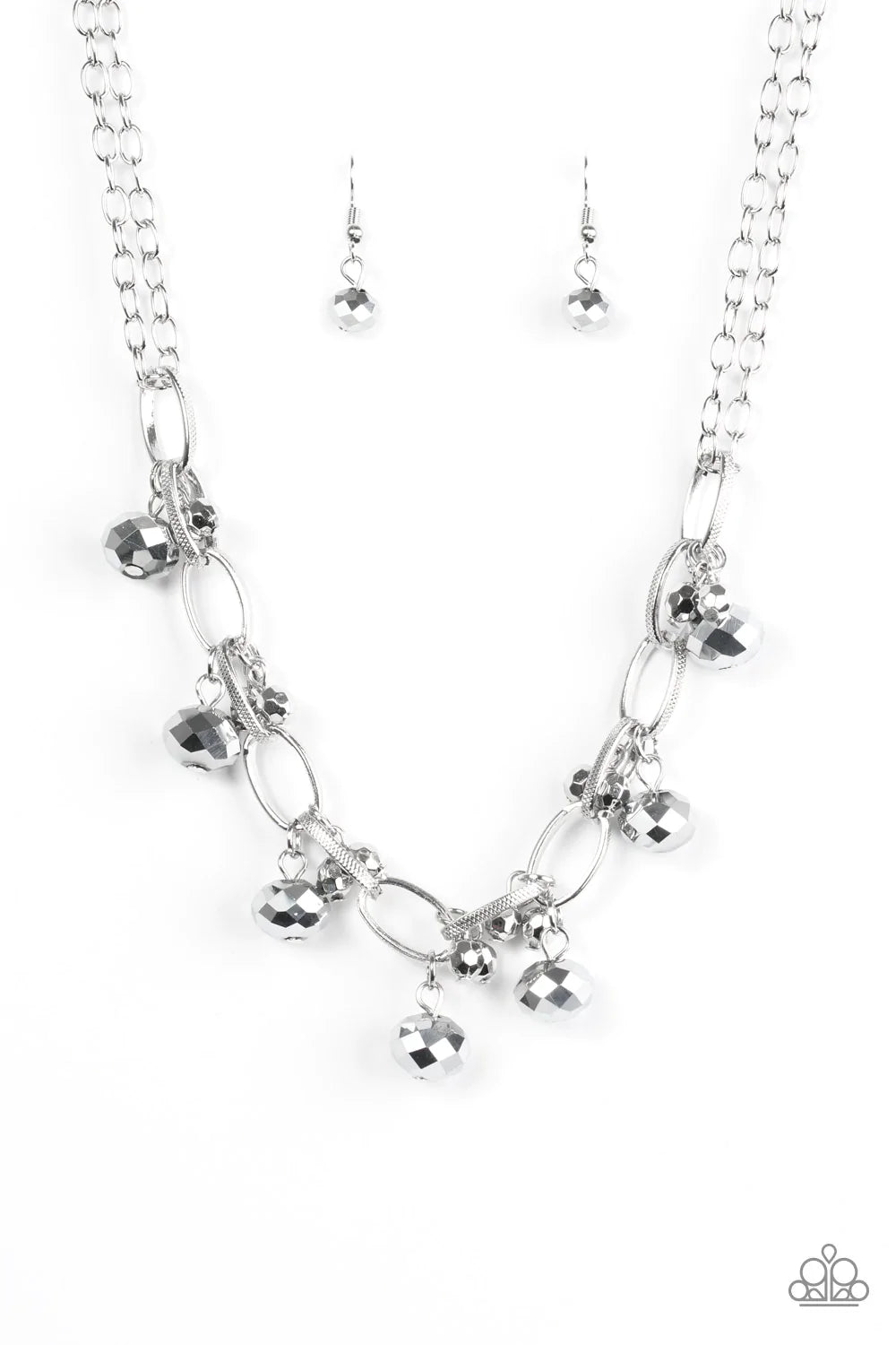 Paparazzi Necklace ~ Lets Get This FASHION Show On The Road! - Silver