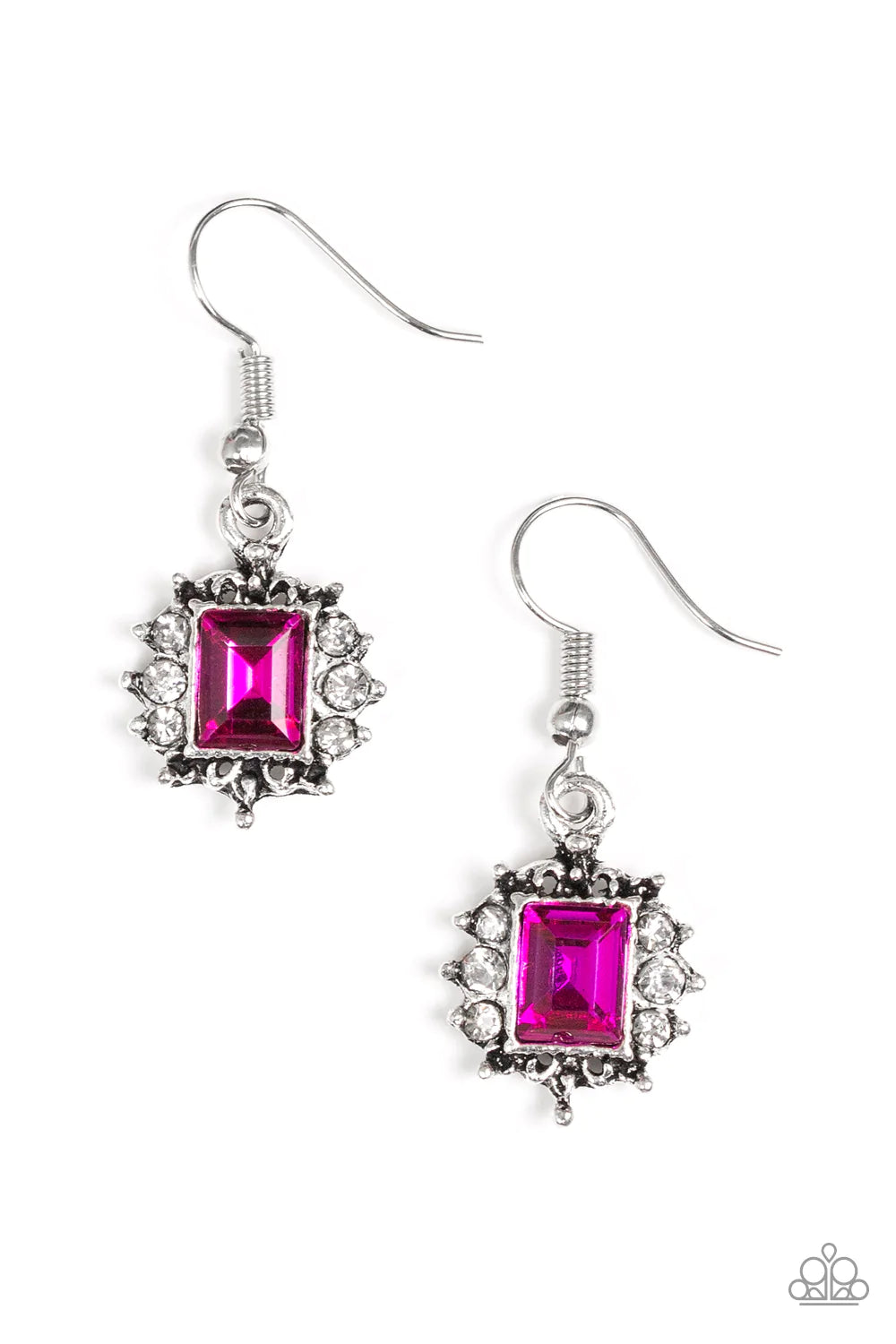 Paparazzi Earring ~ Cant Stop The REIGN - Pink