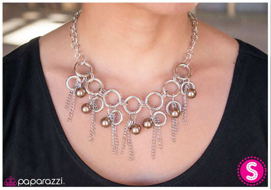 Paparazzi Necklace ~ Lightly Tasseled - Brown