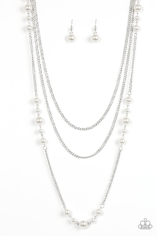 Paparazzi Necklace ~ Diva Dilemma - White