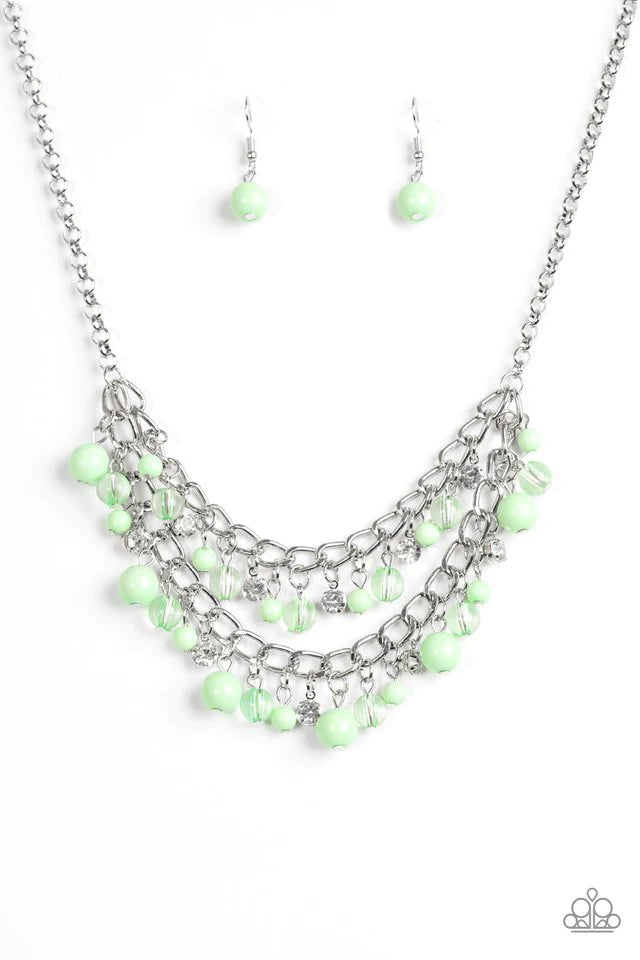 Collar Paparazzi ~ Fiesta nupcial - Verde