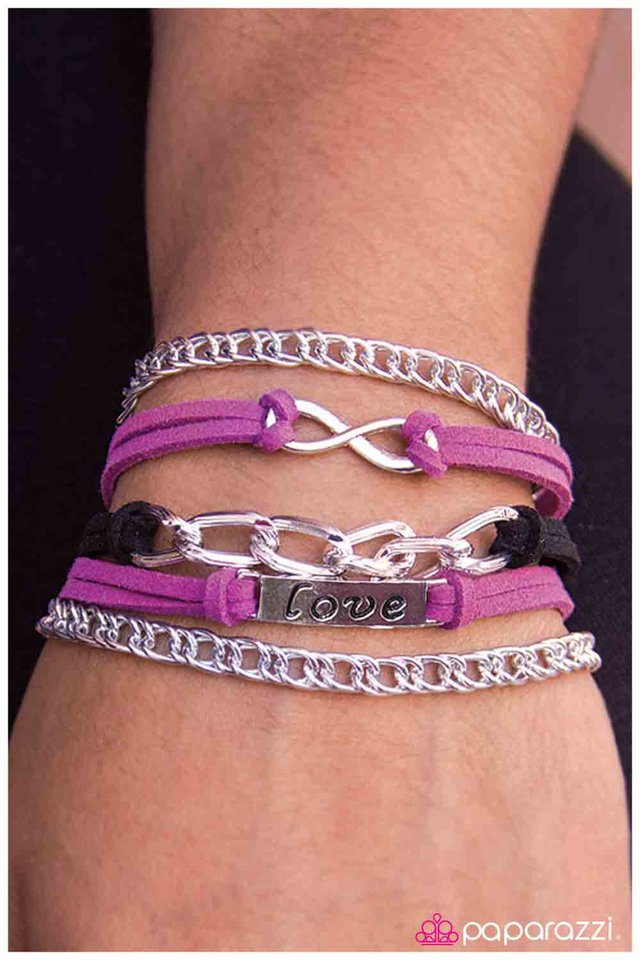 Paparazzi Bracelet ~ Ill Never Break Your Heart - Purple