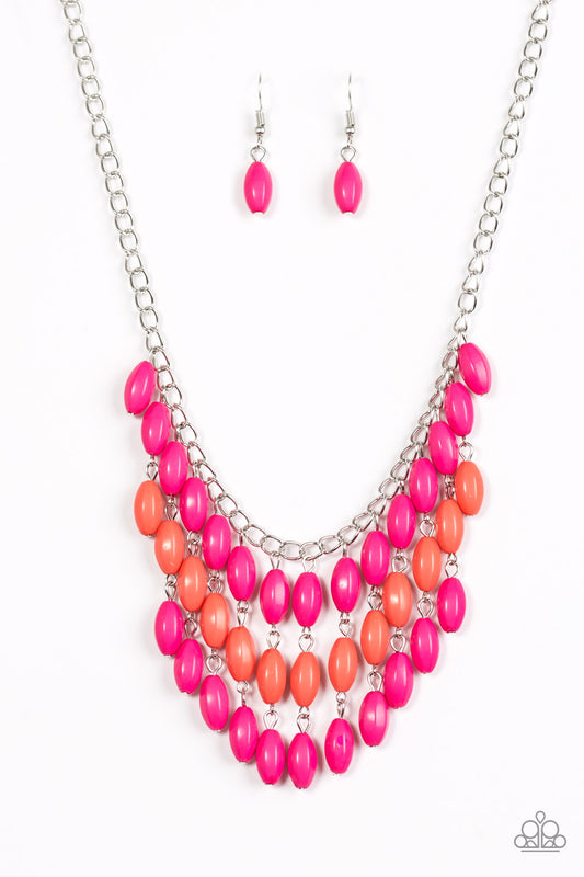 Paparazzi Necklace - Delhi Diva - Pink