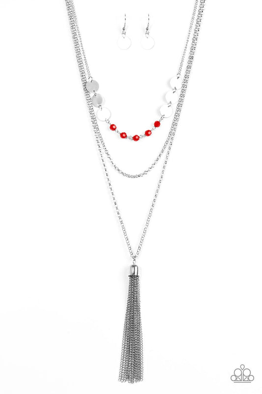 Paparazzi Necklace ~ Celebration of Chic - Red