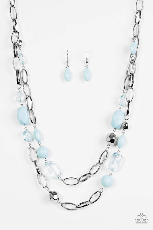 Paparazzi Necklace ~ GLEAM Weaver - Blue