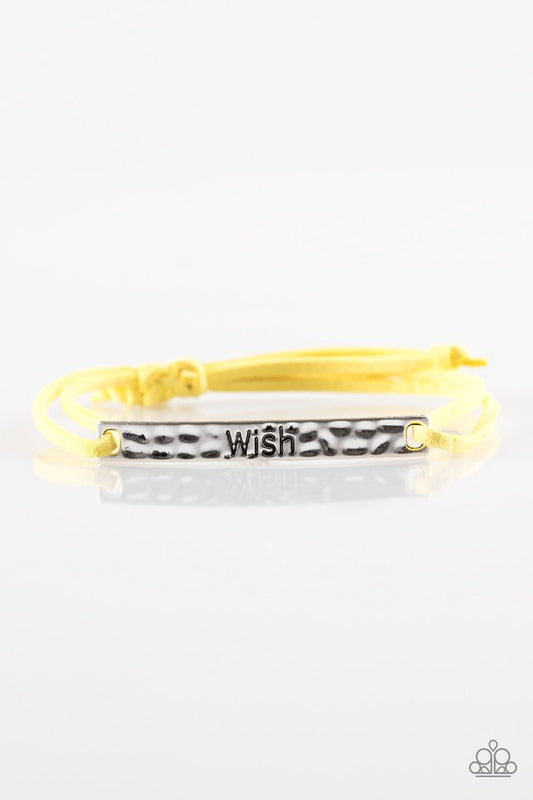 Paparazzi Bracelet ~ Careful What You Wish For - Yellow