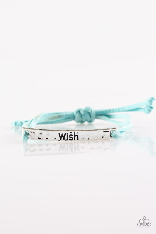 Pulsera Paparazzi ~ Ten cuidado con lo que deseas - Azul