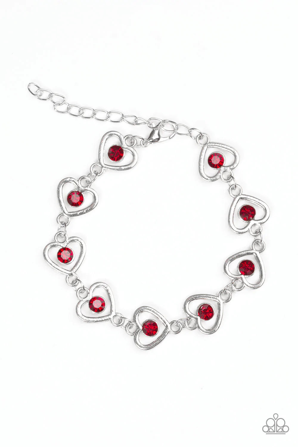 Paparazzi Bracelet ~ Jealous Heart - Red