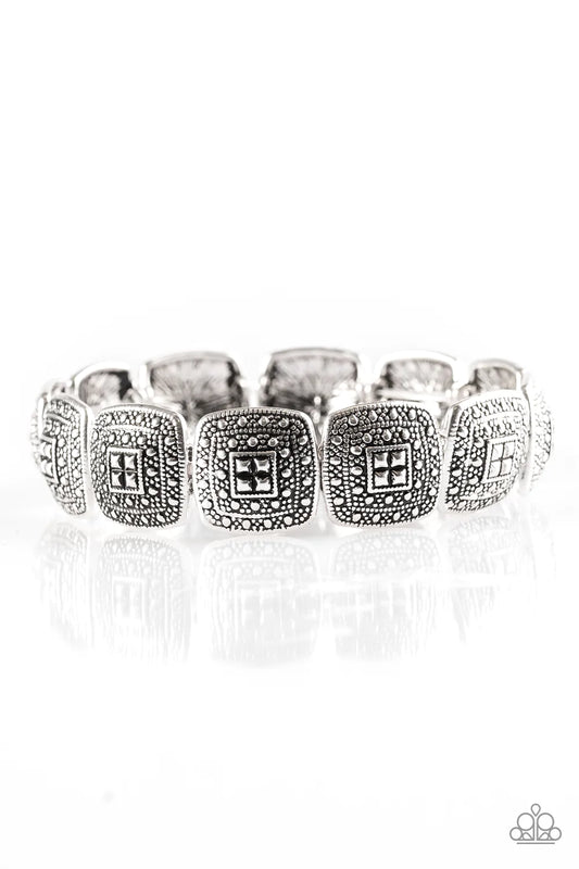 Paparazzi Bracelet ~ Radiantly Riviera - Silver