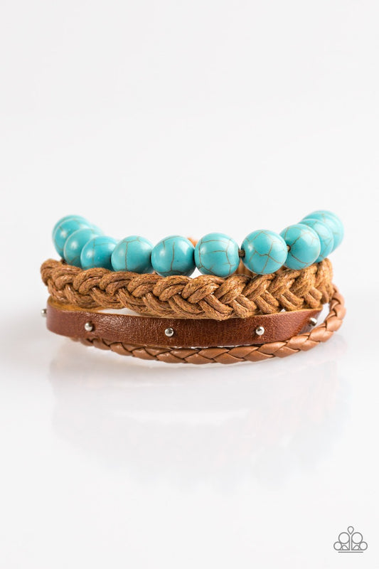 Pulsera Paparazzi ~ Recurso natural - Azul