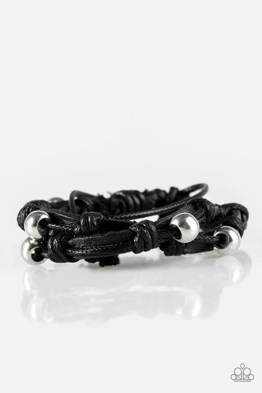 Paparazzi Bracelet ~ Right To Ride - Black