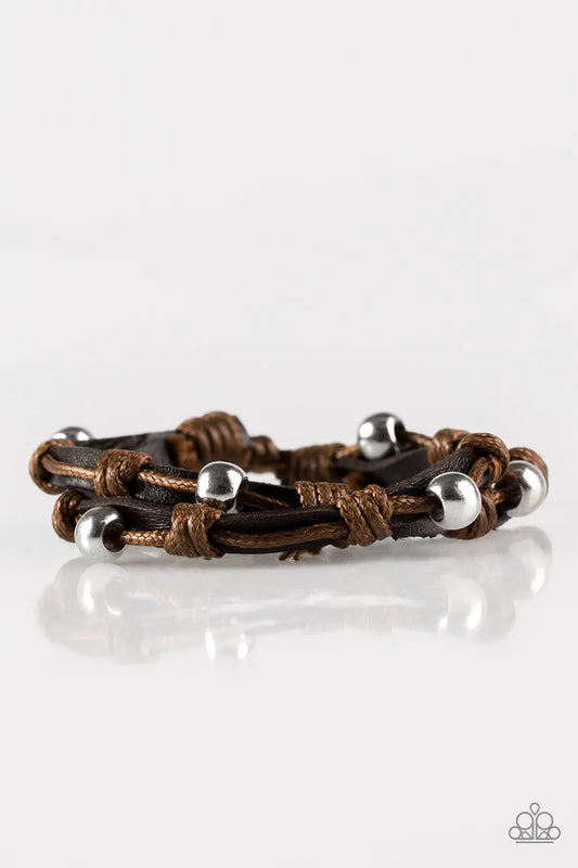 Paparazzi Bracelet ~ Right To Ride - Brown