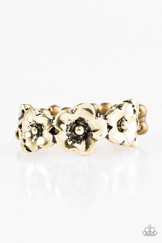 Paparazzi Ring ~ Spring Meadows - Brass