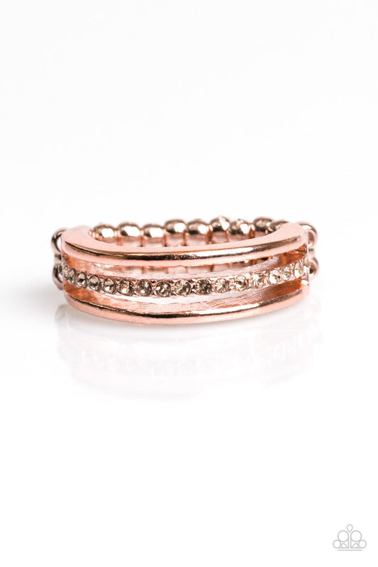 Paparazzi Ring ~ Center Court - Copper