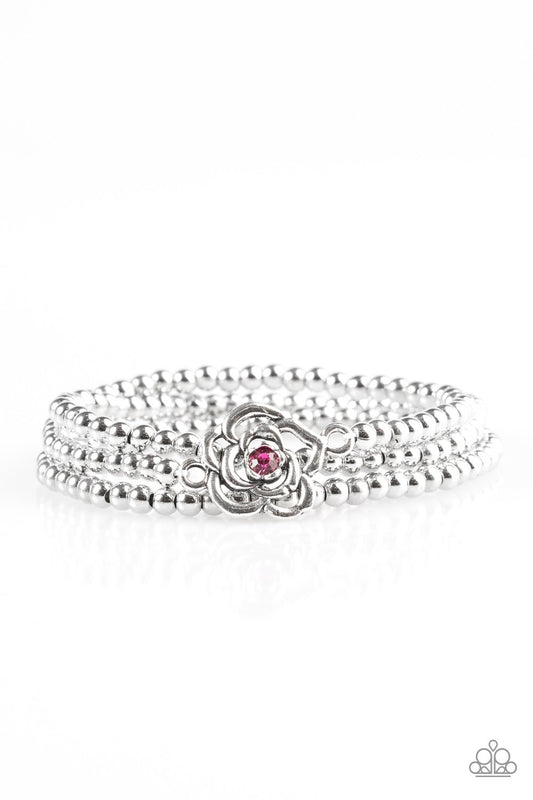 Pulsera Paparazzi ~ Princesa perenne - Rosa