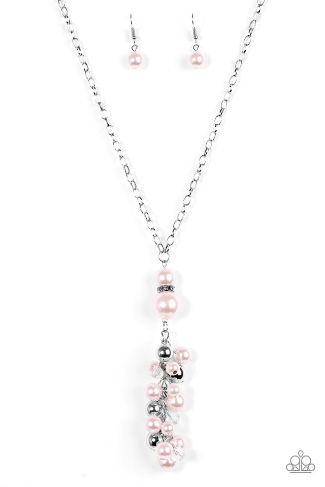 Paparazzi Necklace ~ BALLROOM For Rent - Pink