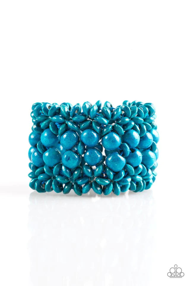 Pulsera Paparazzi ~ Felicidad tropical - Azul