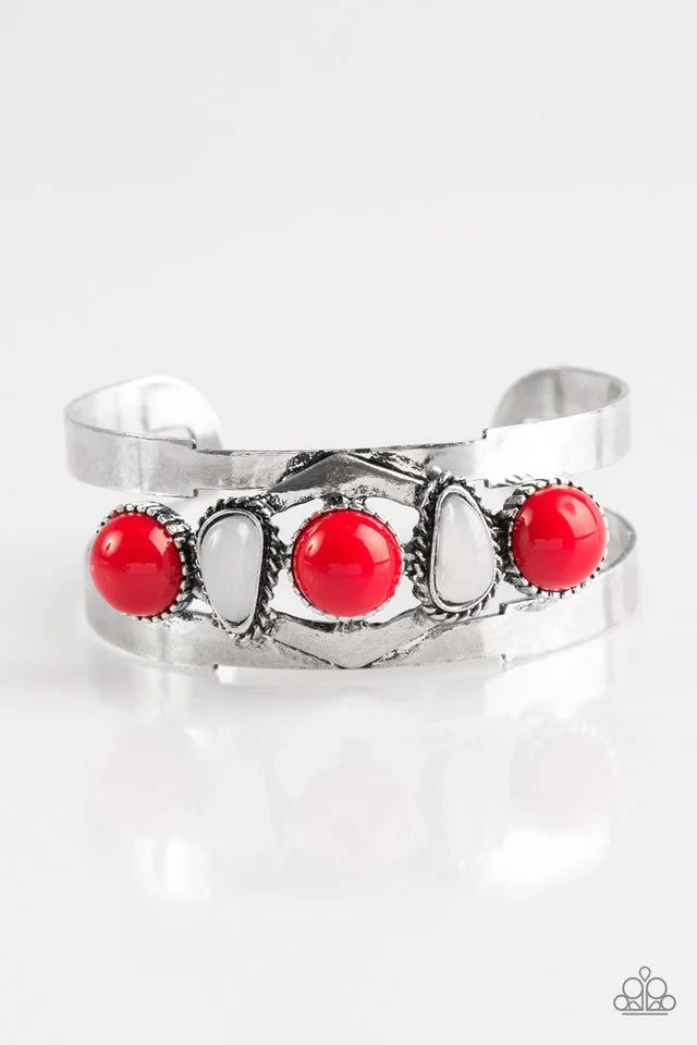 Paparazzi Bracelet ~ Keep On TRIBE-ing - Red