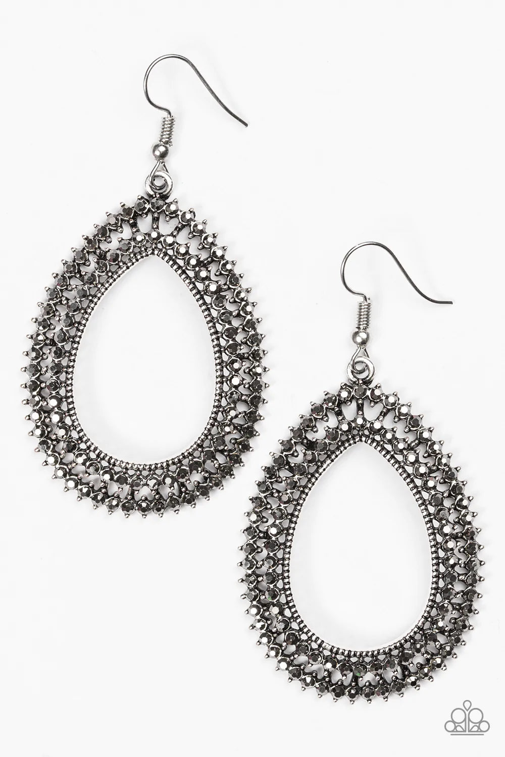 Paparazzi Earring ~ Award Show Sparkle - Silver