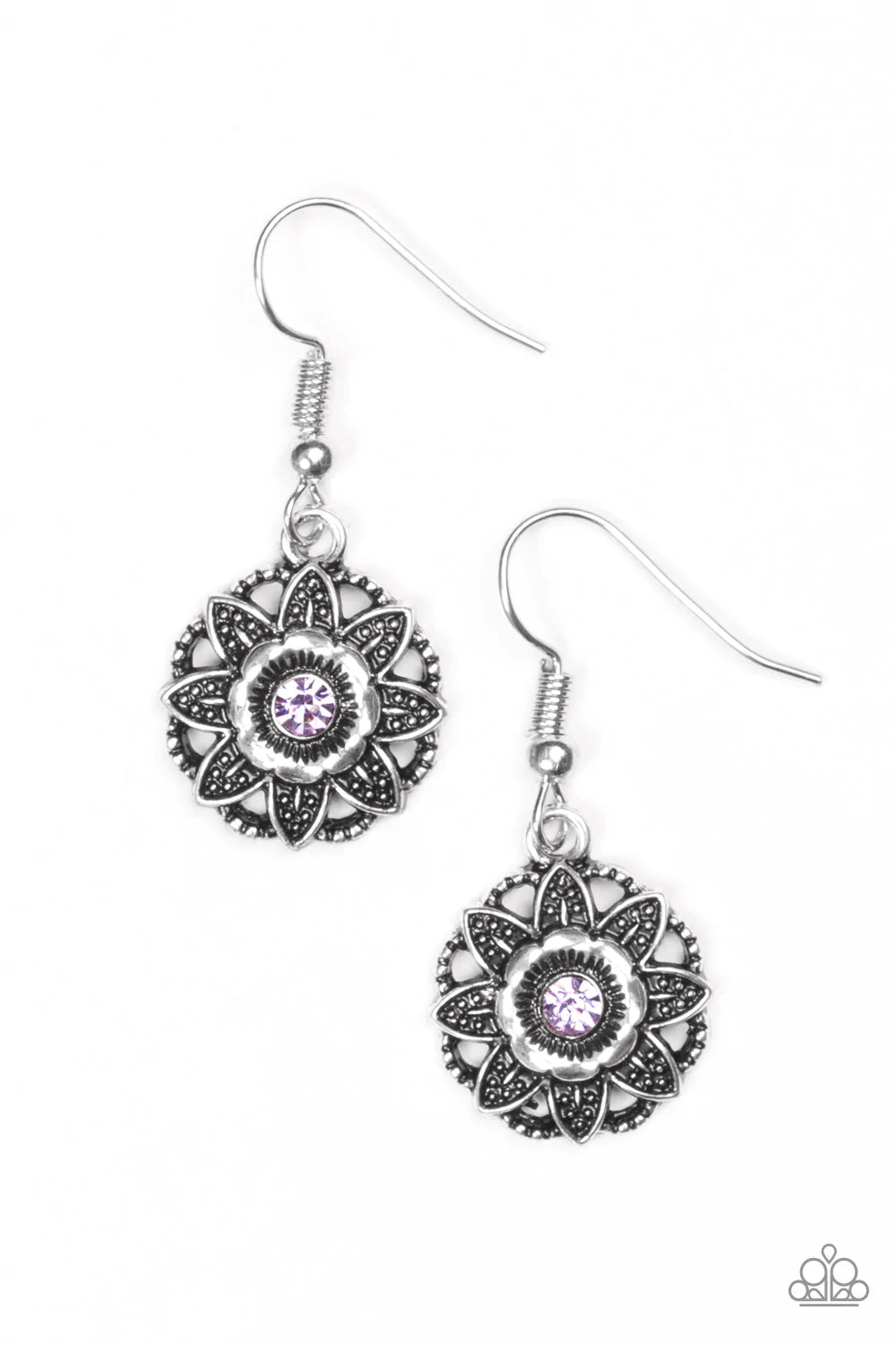 Paparazzi Earring ~ Perennial Party - Purple