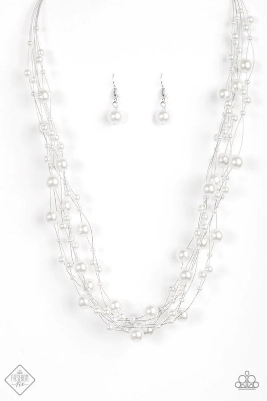 Paparazzi Necklace ~ Absolutely Fab-YOU-lous! - White