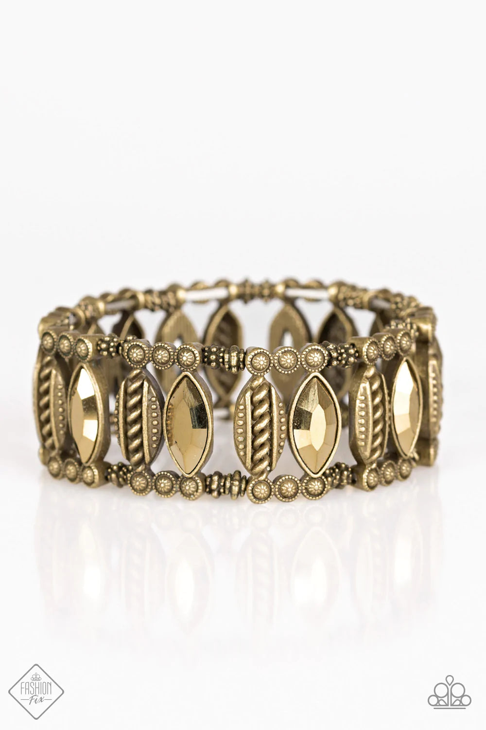 Paparazzi Bracelet ~ Amazon Royalty  - Brass